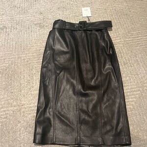Theory Black Midi Pencil Skirt for Night Out